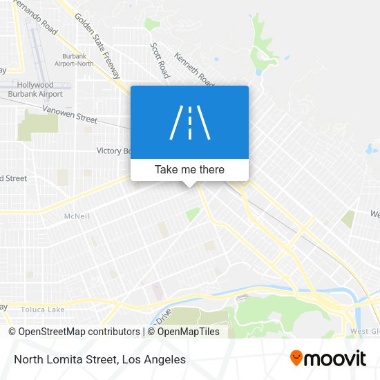 North Lomita Street map