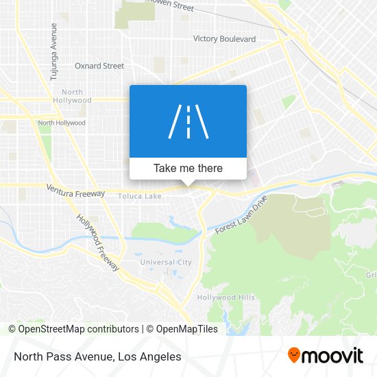Mapa de North Pass Avenue