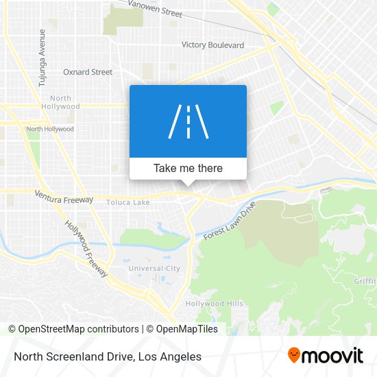 North Screenland Drive map
