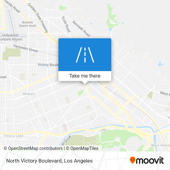 North Victory Boulevard map