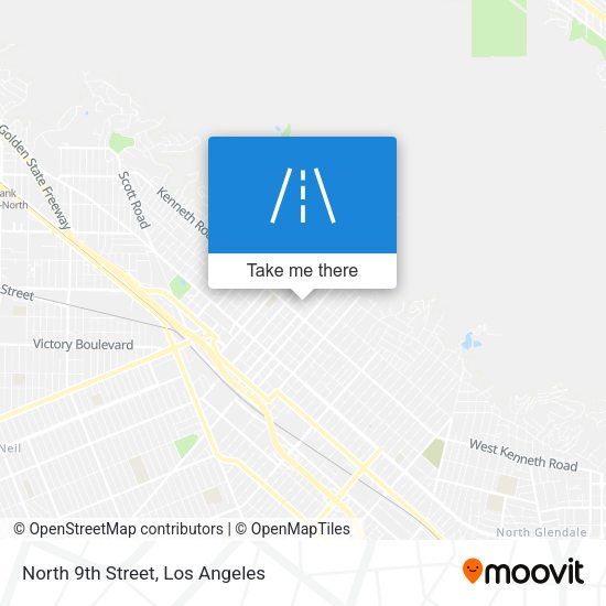 Mapa de North 9th Street