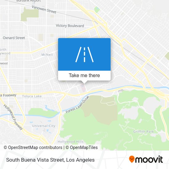 Mapa de South Buena Vista Street