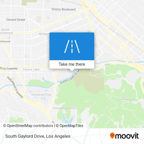 Mapa de South Gaylord Drive