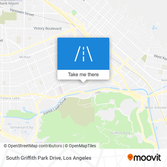 Mapa de South Griffith Park Drive