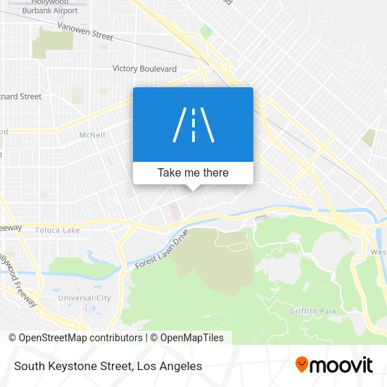 South Keystone Street map