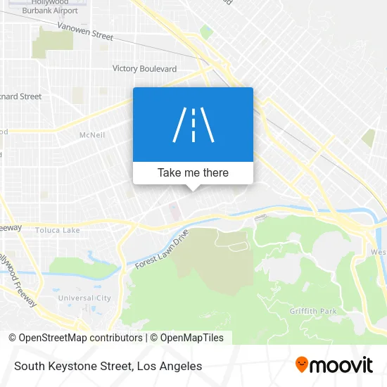 South Keystone Street map