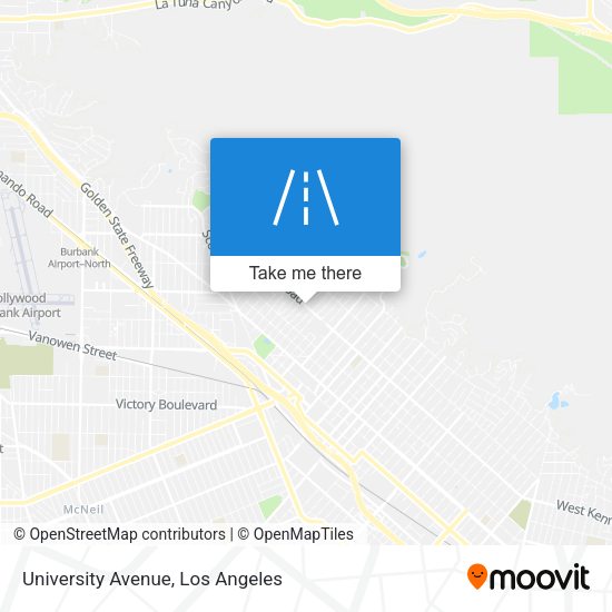 University Avenue map