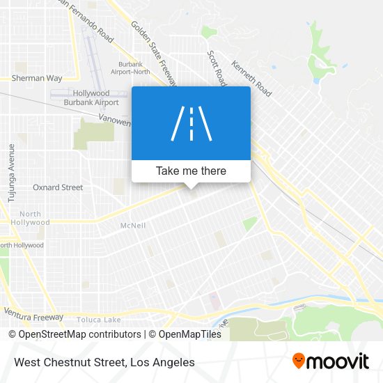 West Chestnut Street map