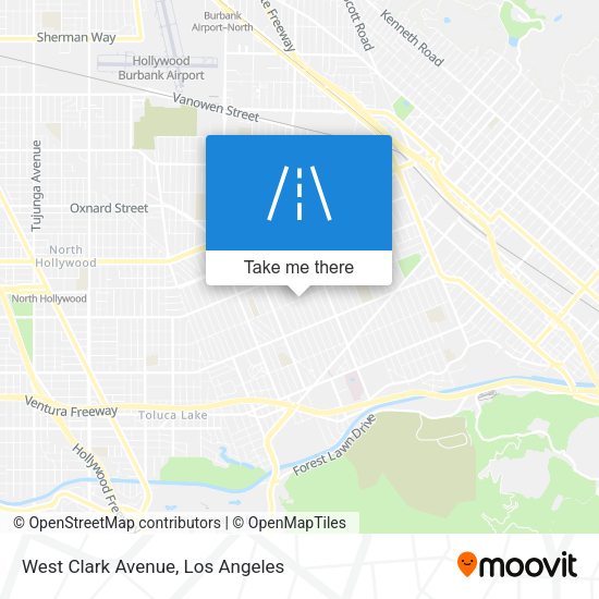 West Clark Avenue map