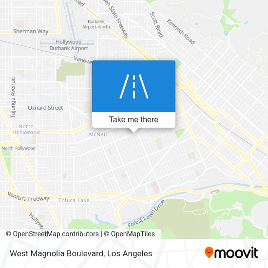 West Magnolia Boulevard map