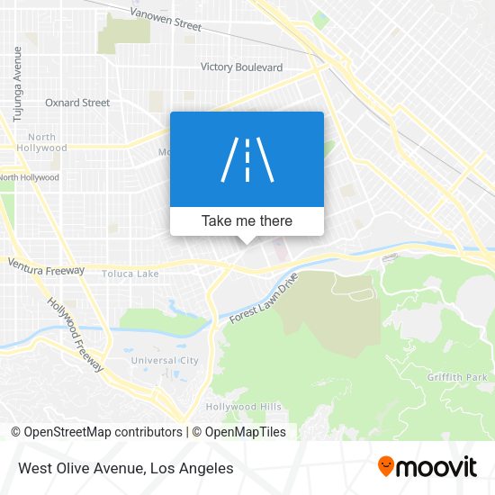 West Olive Avenue map