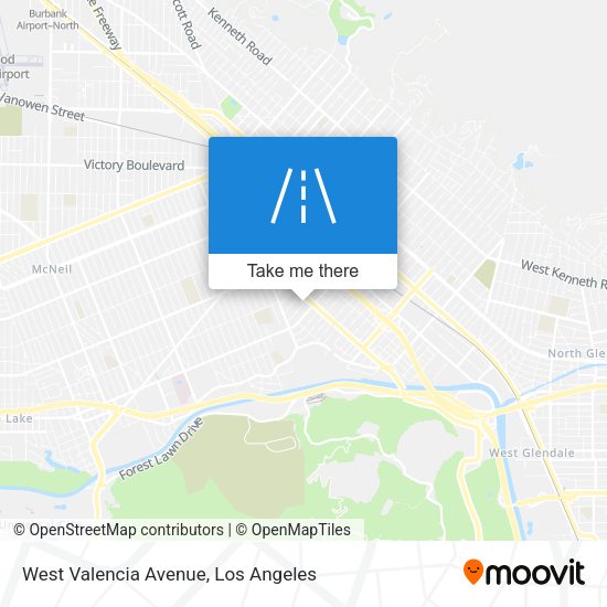 West Valencia Avenue map