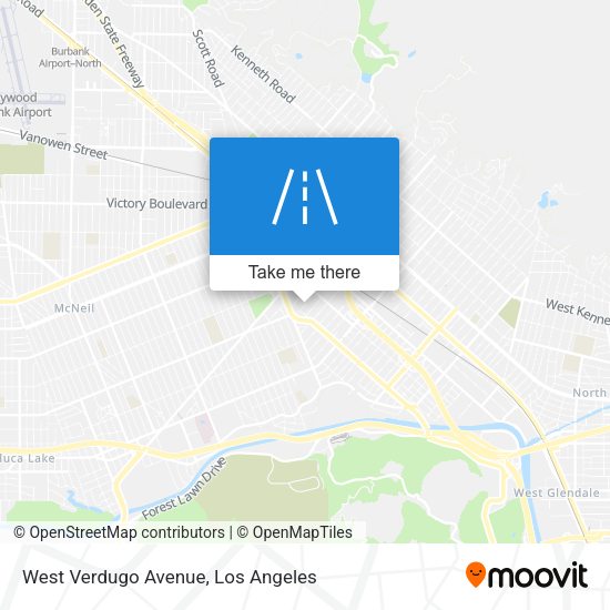 West Verdugo Avenue map