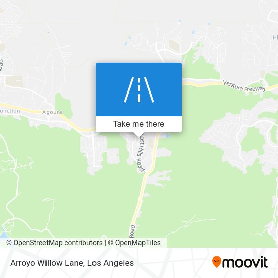 Arroyo Willow Lane map