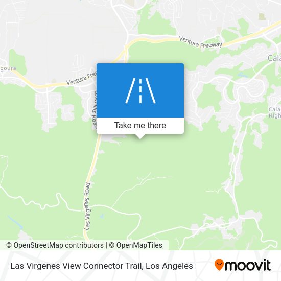 Las Virgenes View Connector Trail map