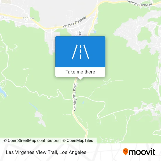 Las Virgenes View Trail map
