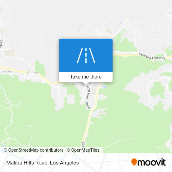 Malibu Hills Road map