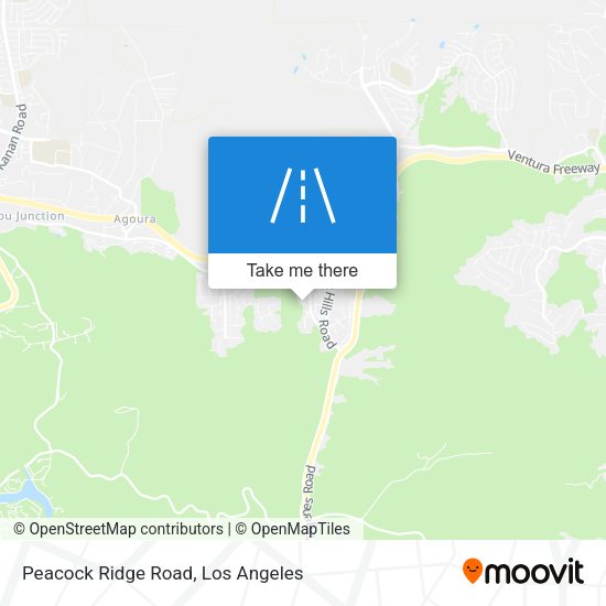 Peacock Ridge Road map