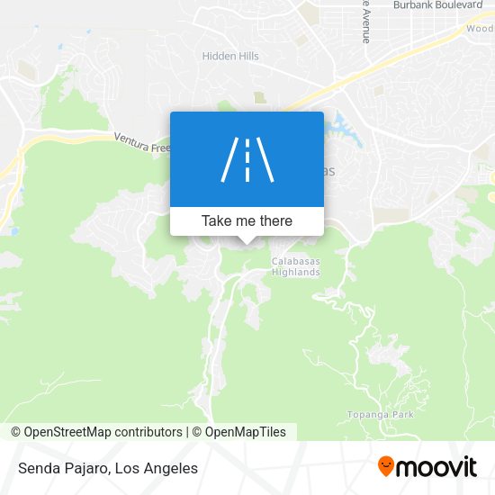 Mapa de Senda Pajaro
