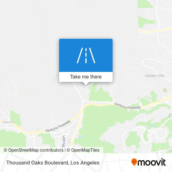Thousand Oaks Boulevard map