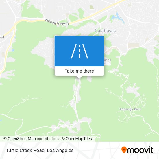 Turtle Creek Road map