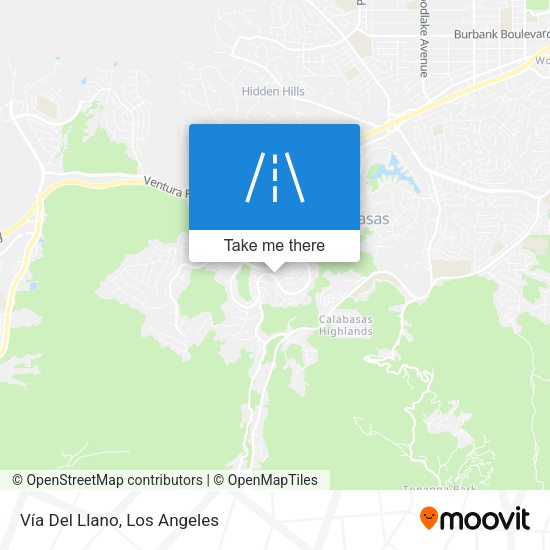 Vía Del Llano map