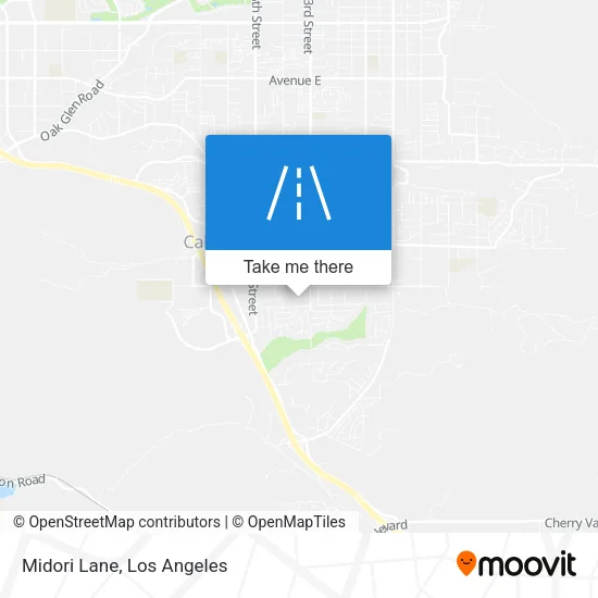 Midori Lane map