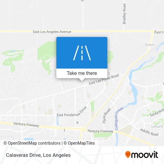 Calaveras Drive map