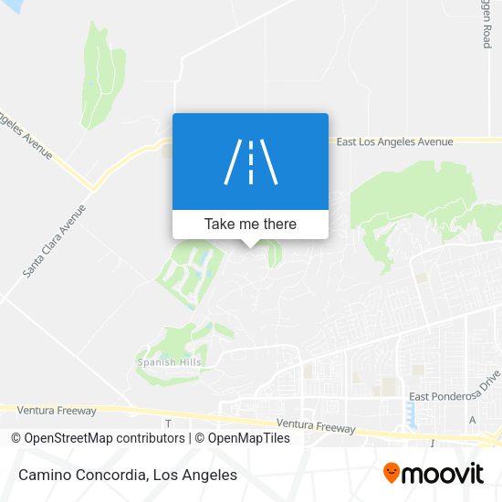 Camino Concordia map