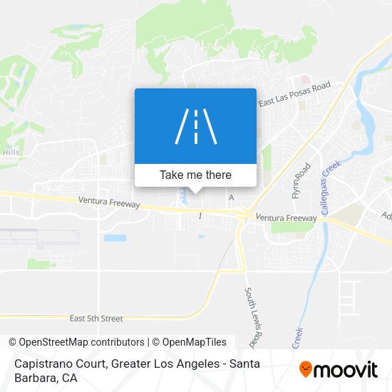 Mapa de Capistrano Court