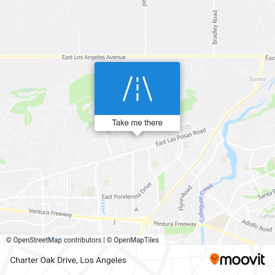 Charter Oak Drive map
