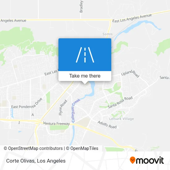 Corte Olivas map