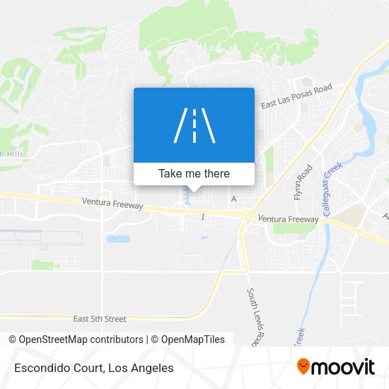 Mapa de Escondido Court