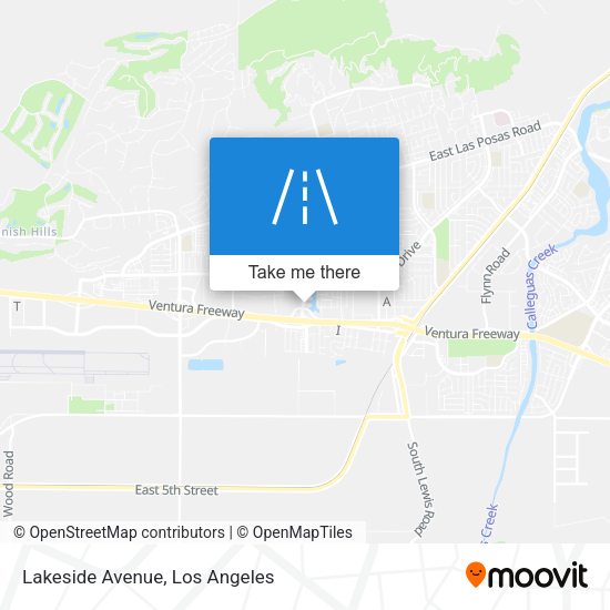 Lakeside Avenue map