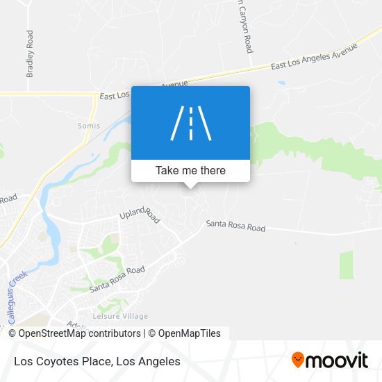 Los Coyotes Place map