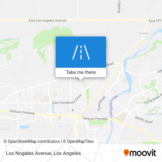 Los Nogales Avenue map