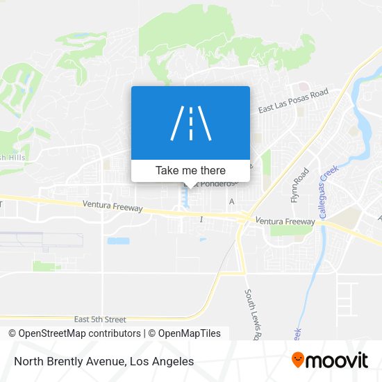 North Brently Avenue map