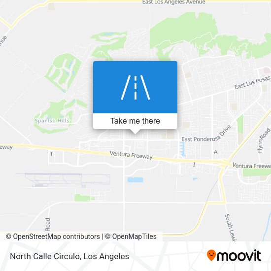 North Calle Circulo map