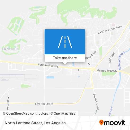 North Lantana Street map