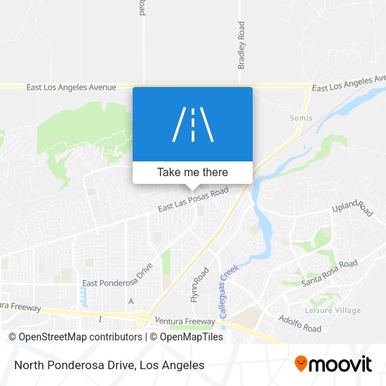 North Ponderosa Drive map