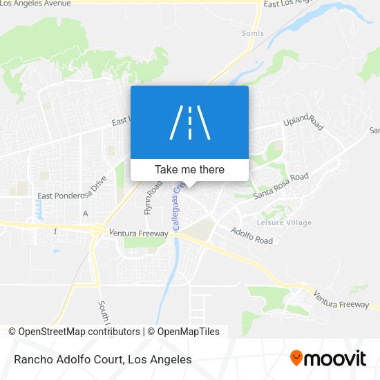 Rancho Adolfo Court map