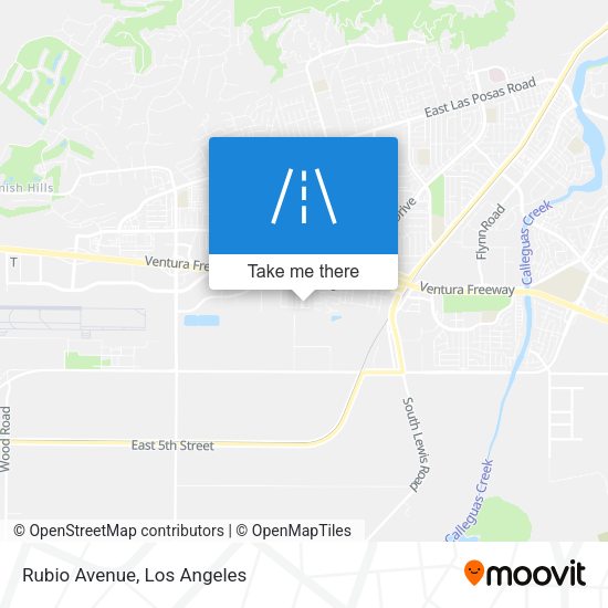 Rubio Avenue map