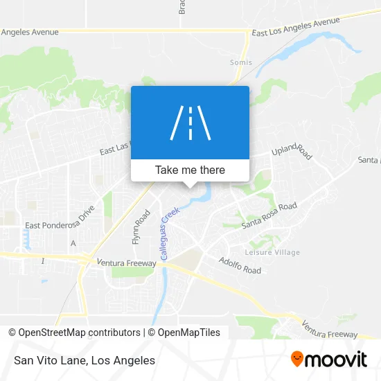 San Vito Lane map