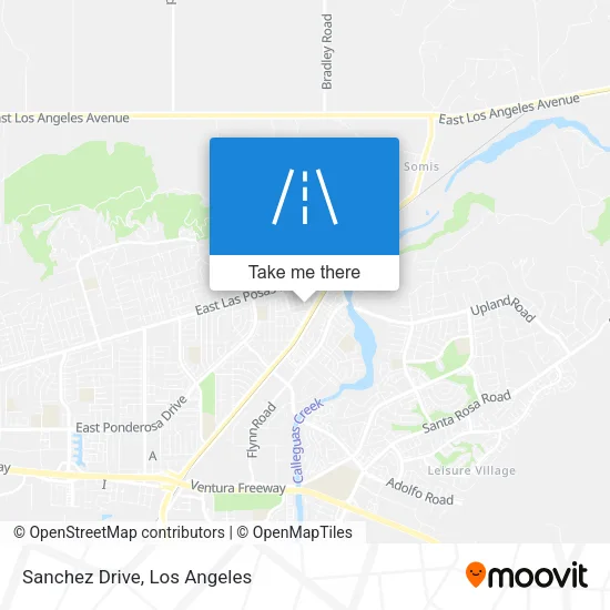 Sanchez Drive map