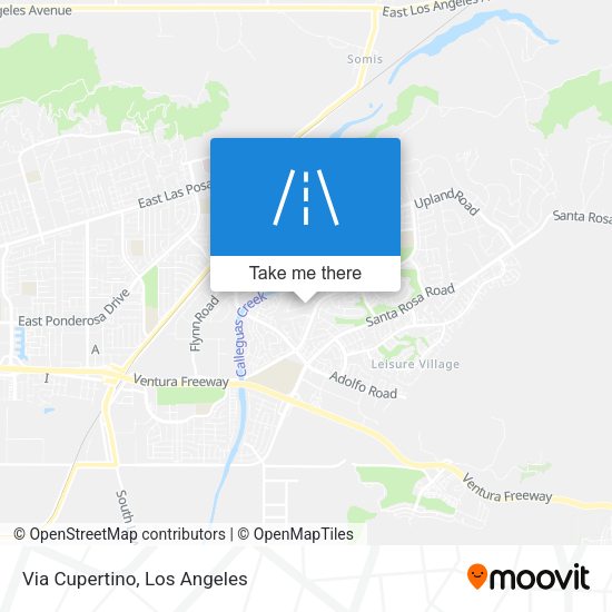 Mapa de Via Cupertino