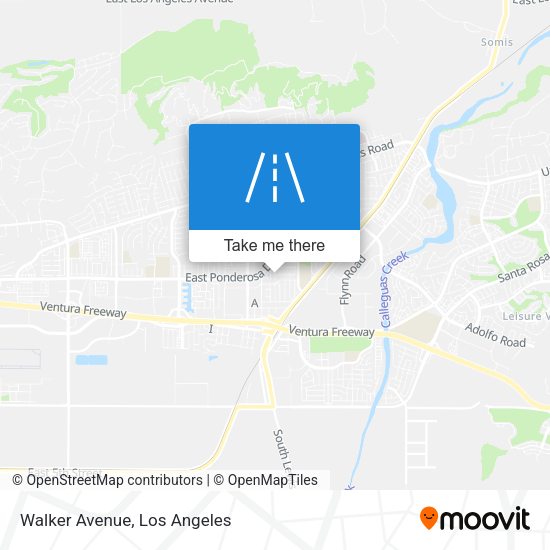 Mapa de Walker Avenue