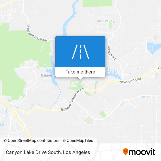Canyon Lake Drive South map