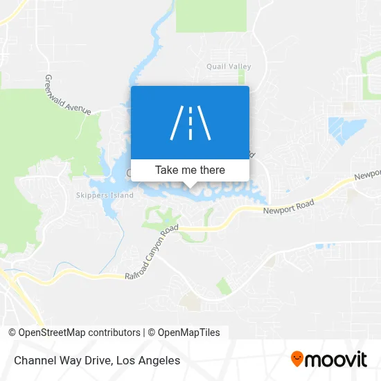 Channel Way Drive map