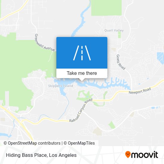 Hiding Bass Place map