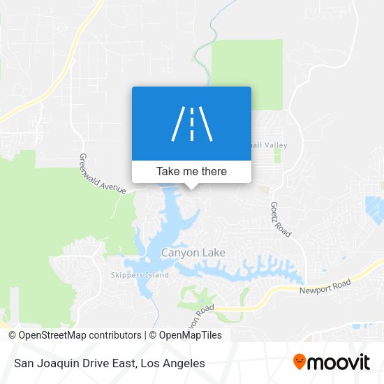 Mapa de San Joaquin Drive East